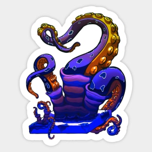 Coral reef monster Sticker